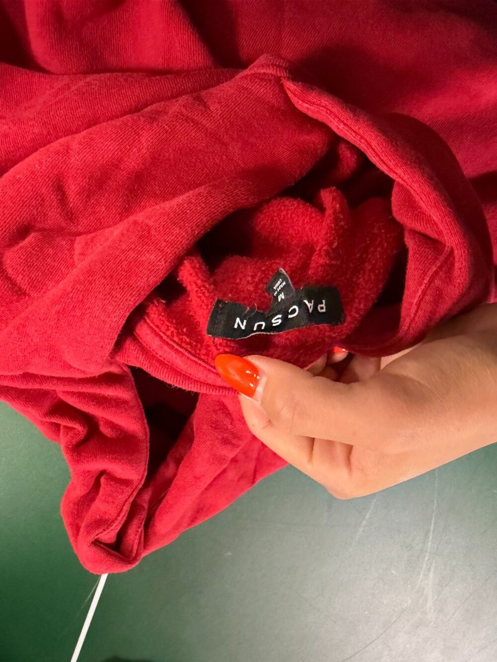 dark red pacsun hoodie